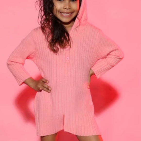 Novakids Hooded Romper With Ears - Pink Size 5 - Picture 2 of 8